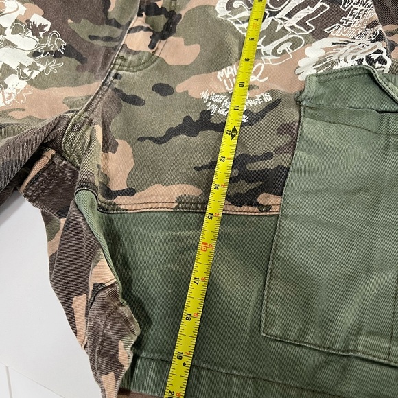 Mens 100% Authentic Hustle Gang Camo Cargo Pants sz42 - Picture 12 of 13